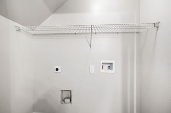 Full size washer/dryer connections